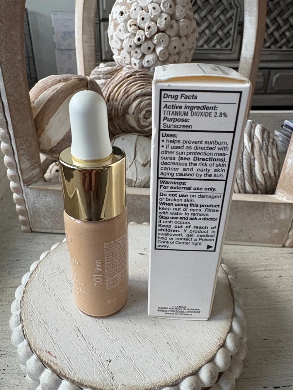 Clarins Skin Illusion Hydrating Foundation w/ SPF - Linen 101
